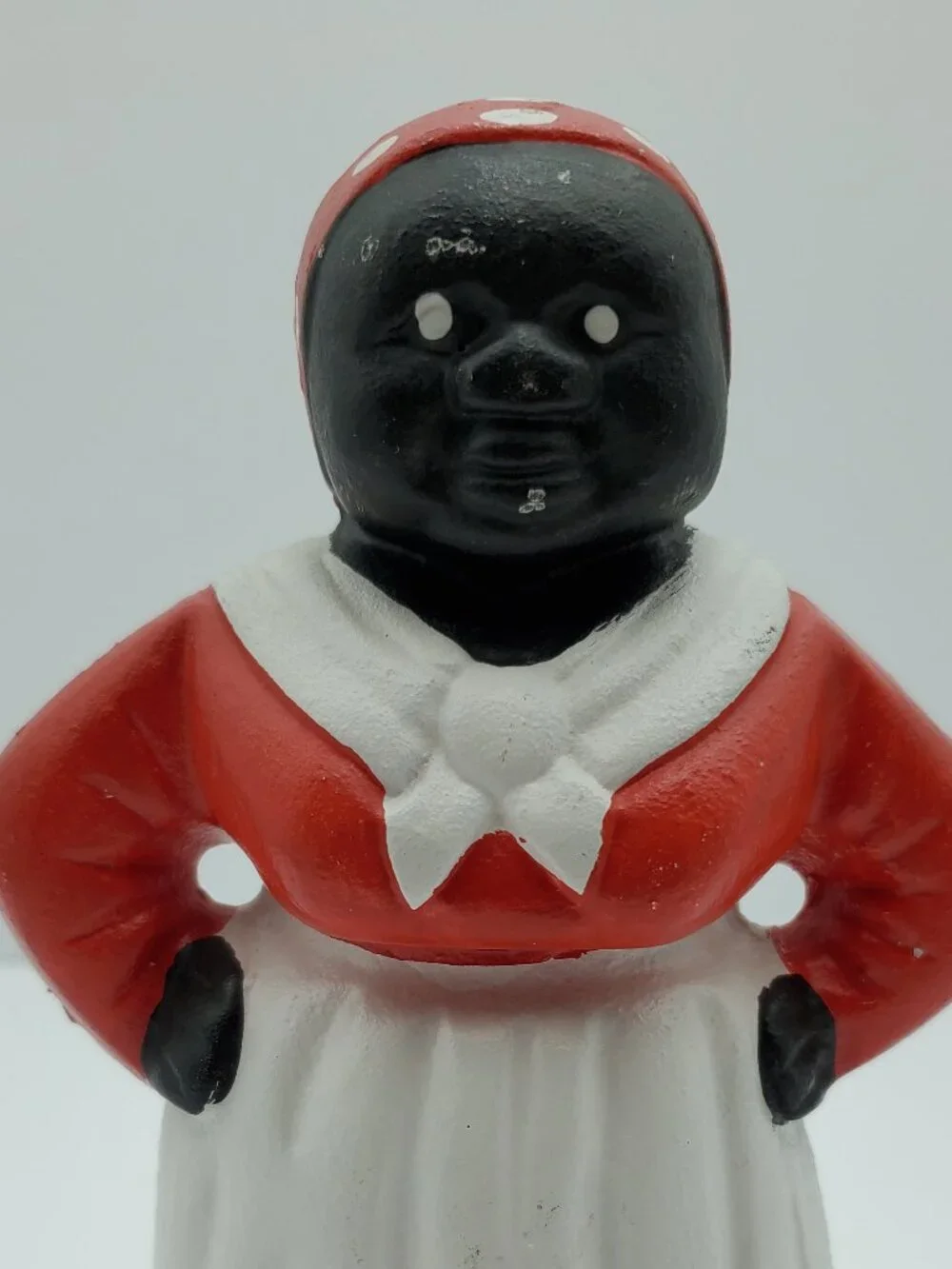 African American Maid Cast Iron Doorstop Americana Cast Iron Bookend